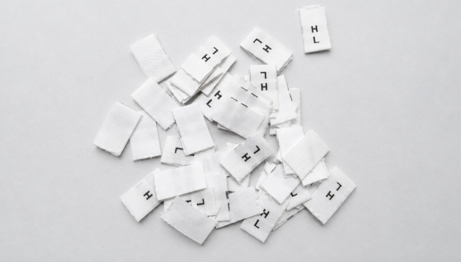 Small white size labels marked HL